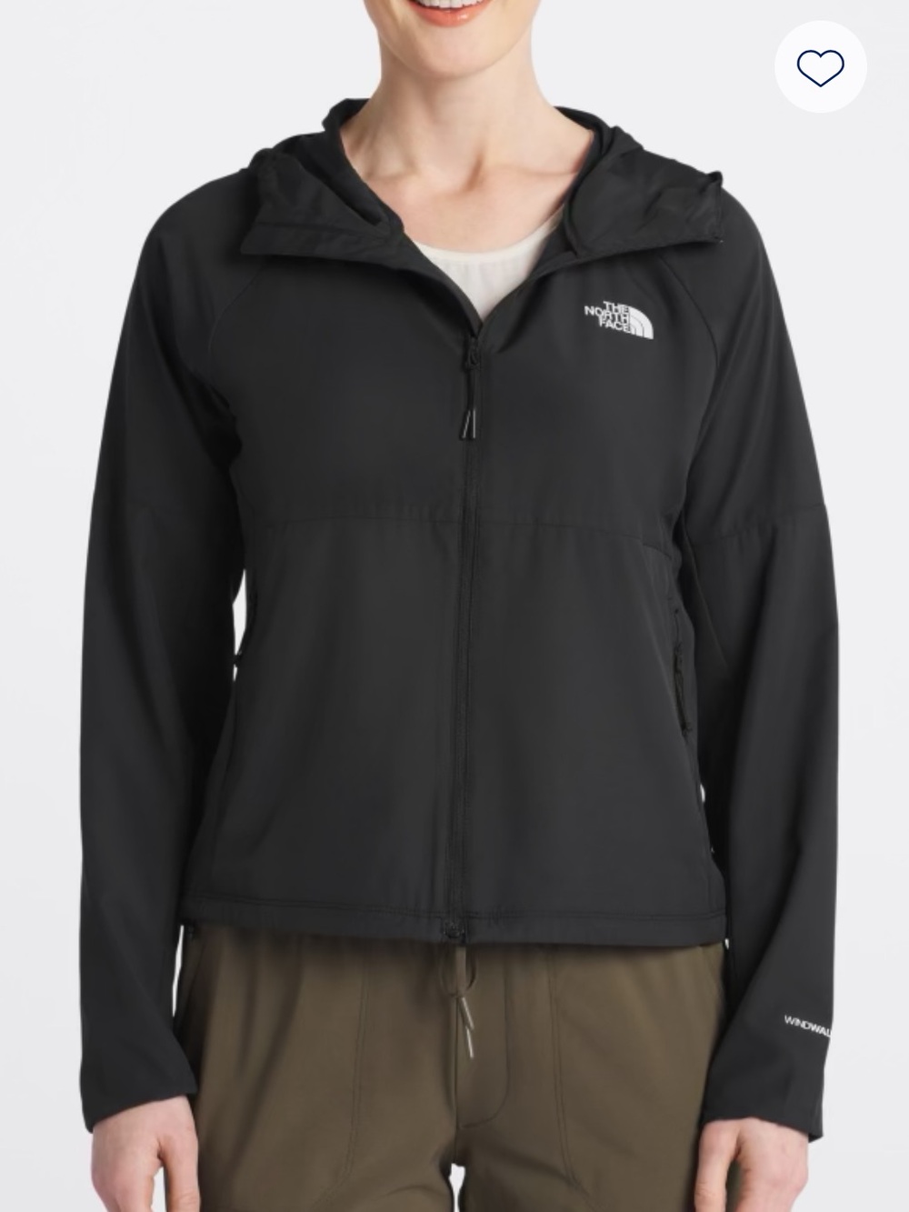 The North Face Women’s Flyweight WindWall Hooded Jacket Black M